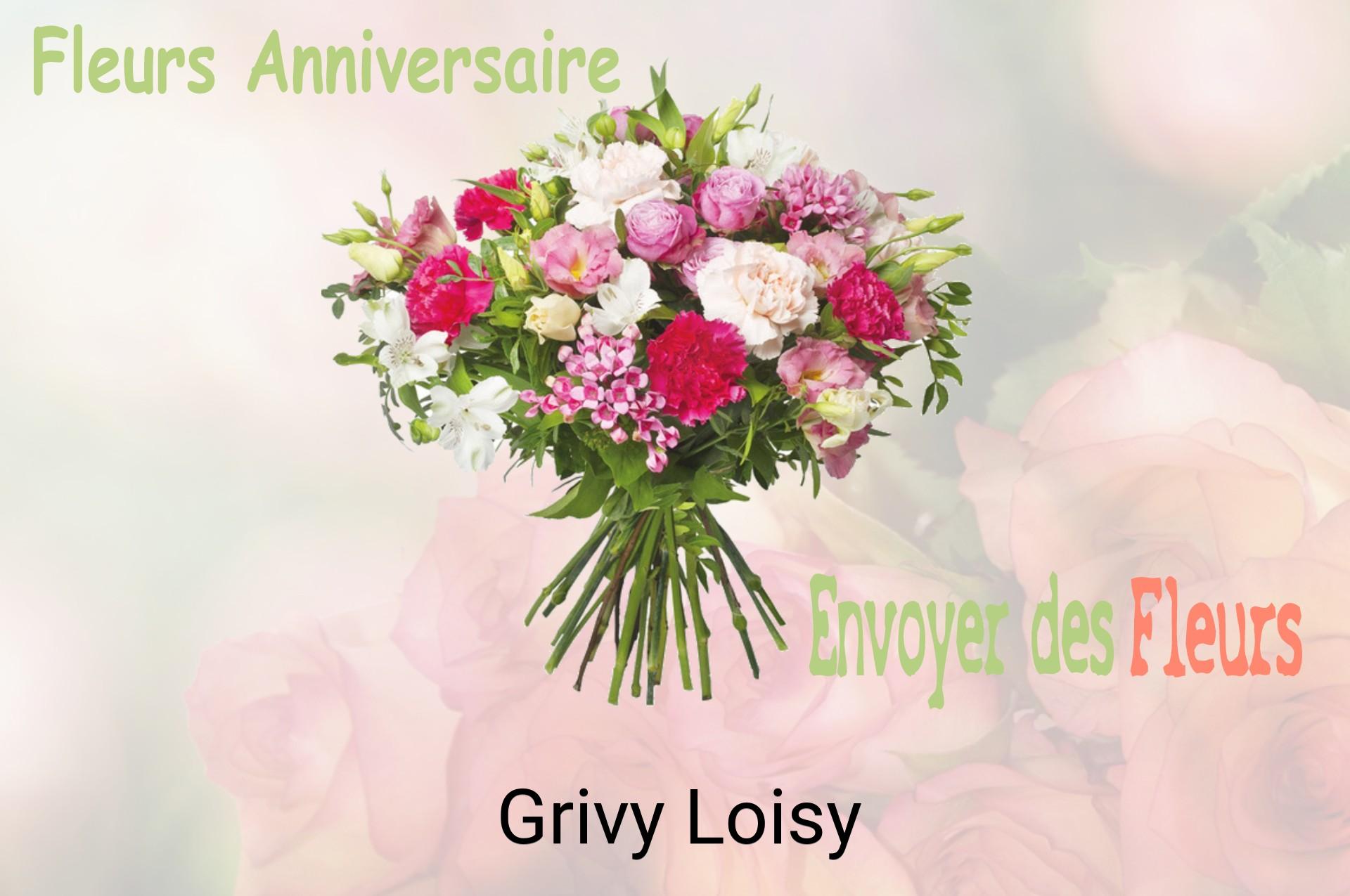 Bouquet de fleurs d’anniversaire livré à Grivy-Loisy