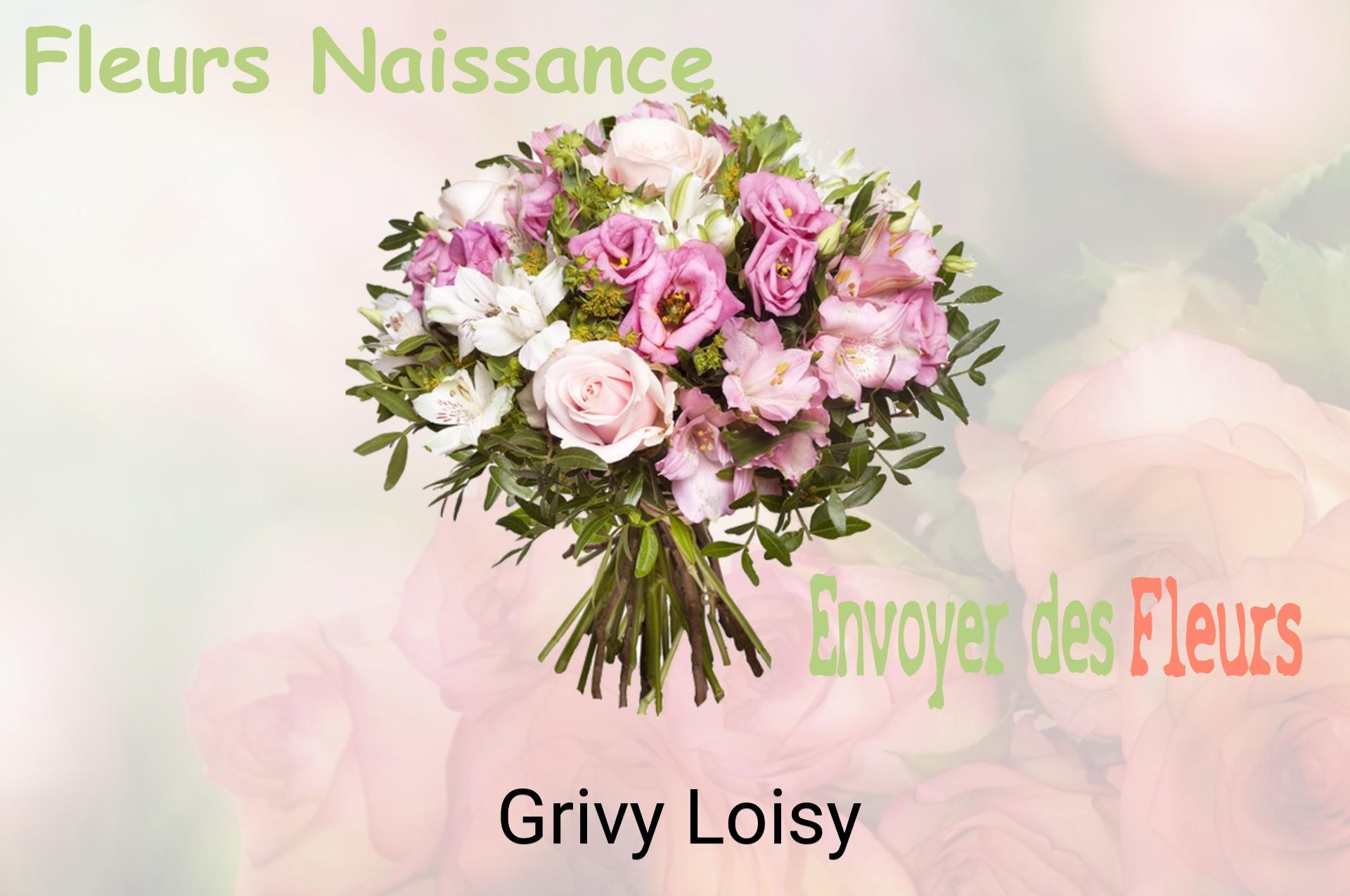 Bouquet de fleurs de naissance livré à Grivy-Loisy